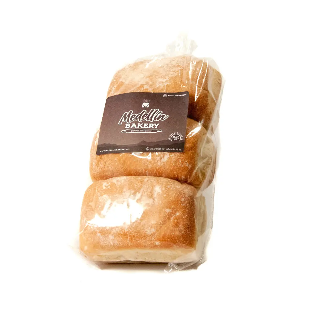 Pan sandwich artellano (8 cm x 12 cm) x 6 unidades 60 gr unidad