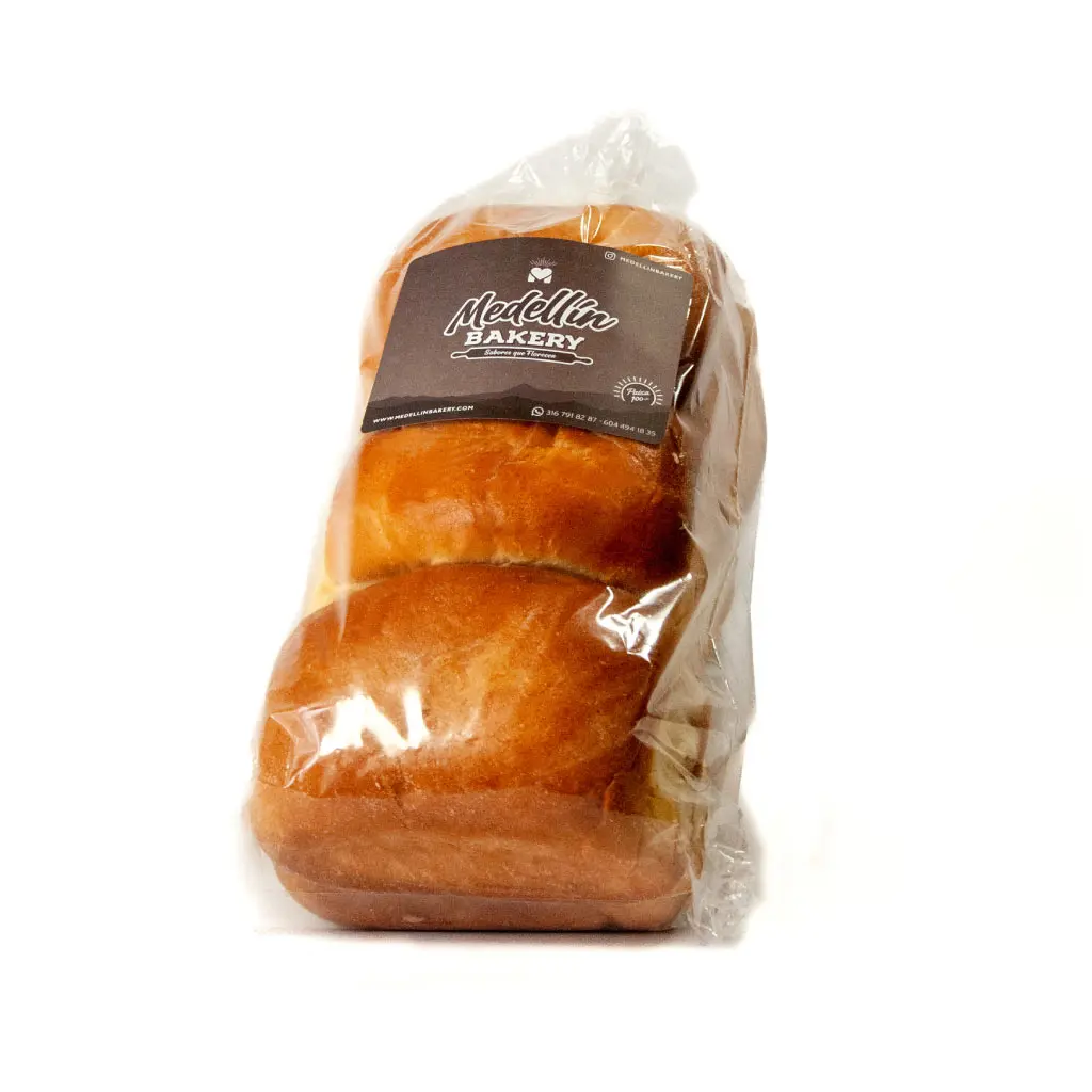Pan sandwich brioche (8 cm x 12 cm) x 6 unidades x 60 gr unidad
